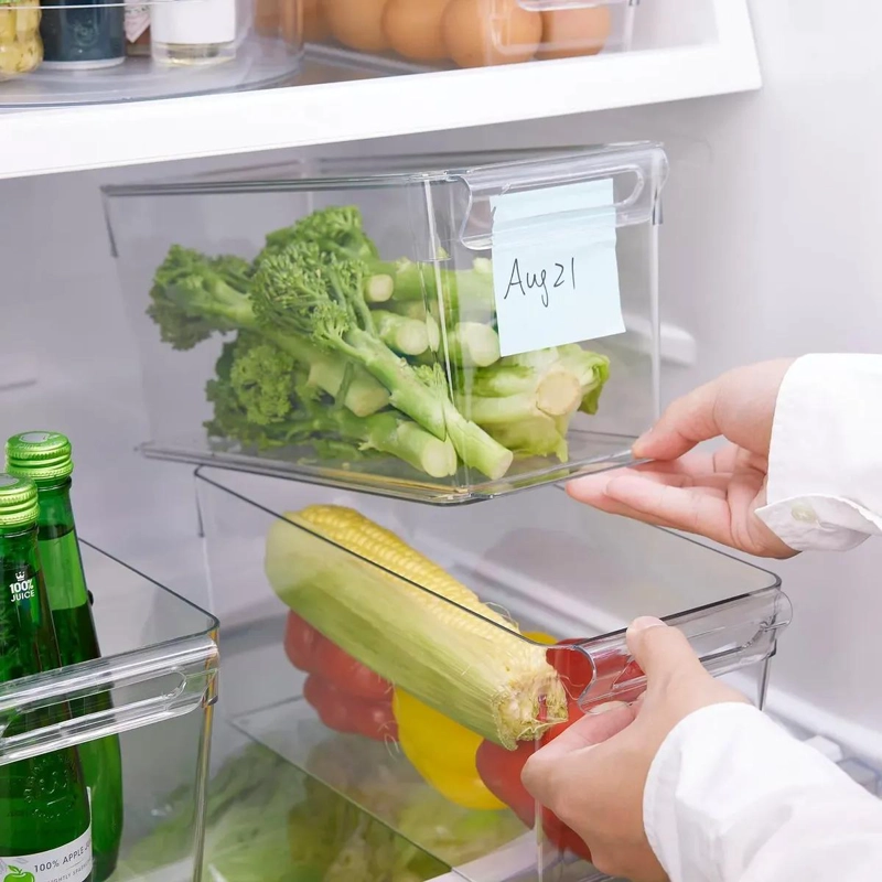 CAJA ORGANIZADORA TRANSPARENTE PARA REFRIGERADOR 32CM - 7