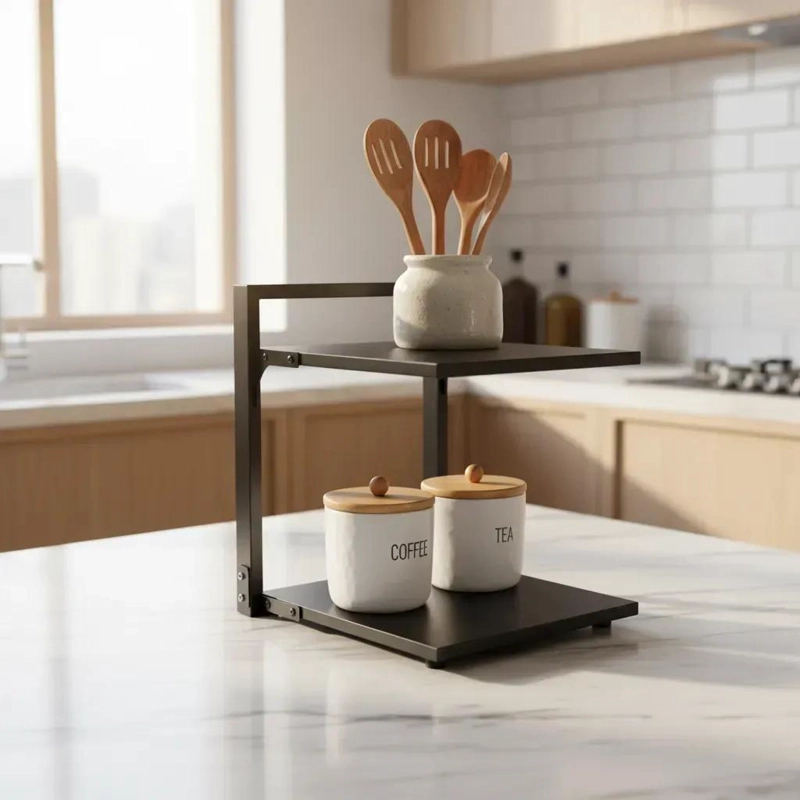 ORGANIZADOR DE COCINA VERTICAL DE 2 NIVELES 27X23X30 CM - 3