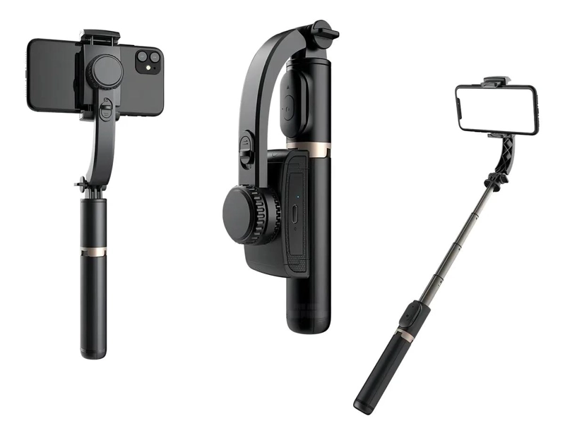 GIMBAL ESTABILIZADOR MULTIFUNCIONAL CON PALO SELFIE Y TRIPODE - 8