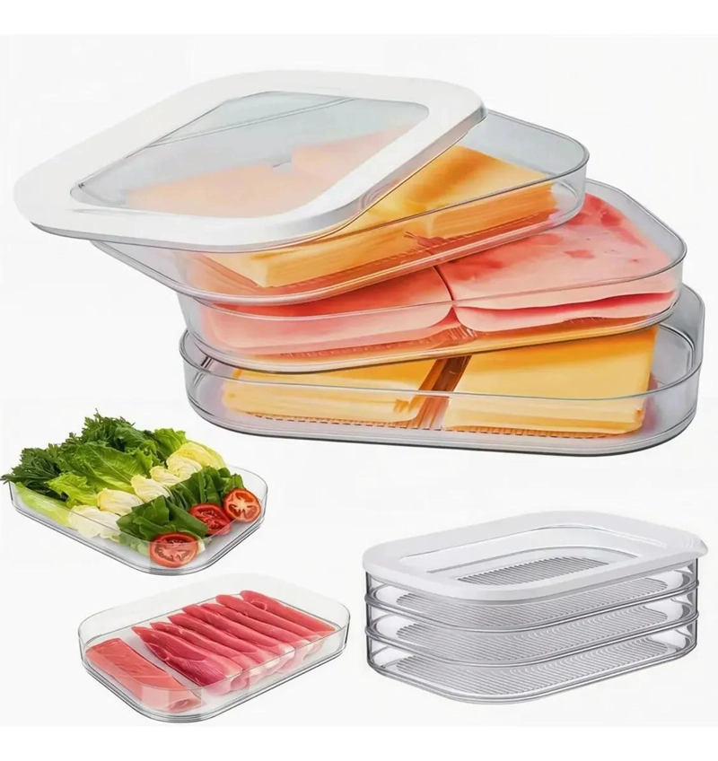CAJA DE ALMACENAMIENTO DE ALIMENTOS APILABLE Y A PRUEBA DE FUGAS - 1