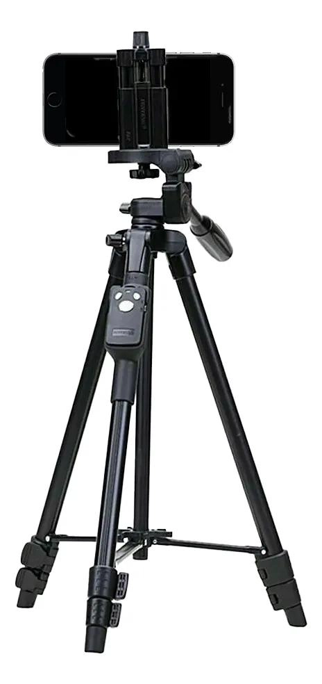 TRIPODE PROFESIONAL CON BLUETOOTH PARA CELULAR Y CAMARA DE 128 CM - 1
