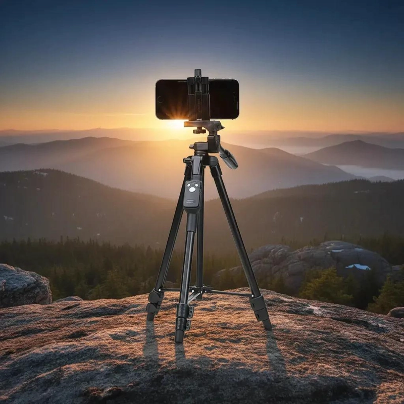 TRIPODE PROFESIONAL CON BLUETOOTH PARA CELULAR Y CAMARA DE 128 CM - 8