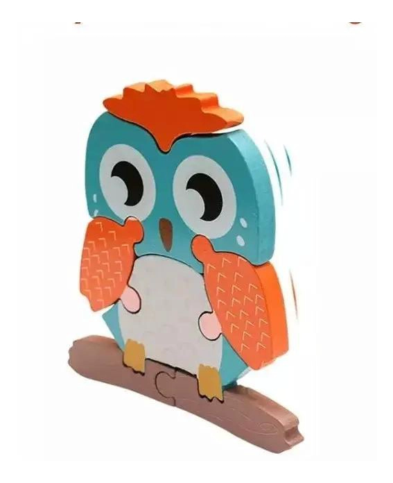 SET DE 6 ROMPECABEZAS DE MADERA 3D PARA NIÑOS - 6