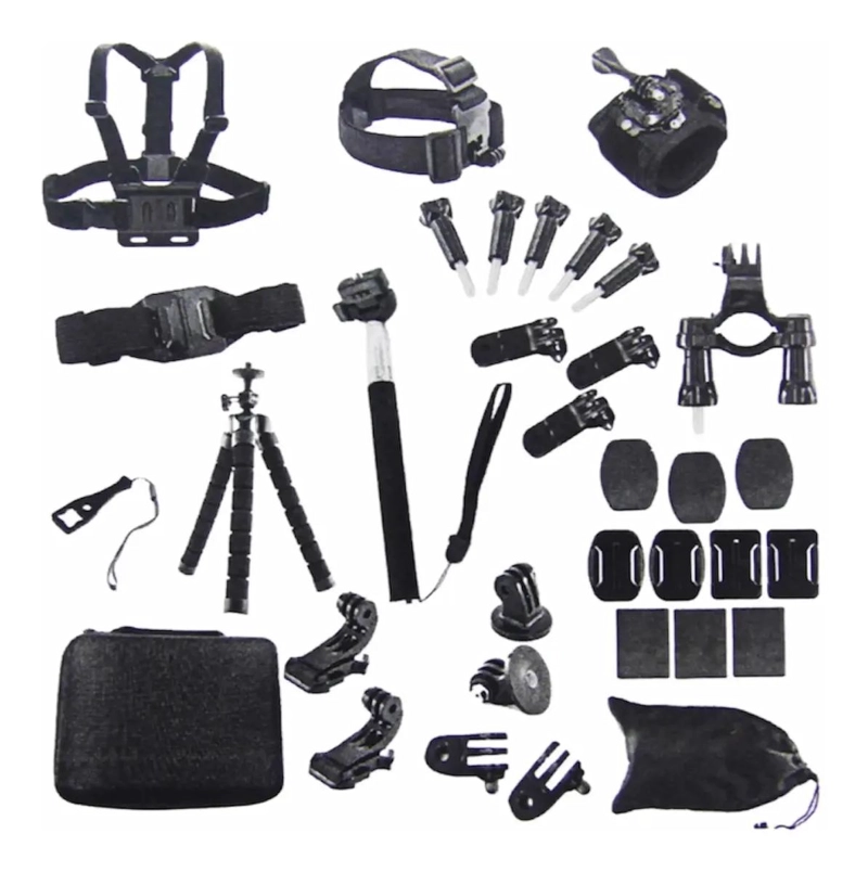 SET DE 30 ACCESORIOS PARA CAMARA DE ACCION - 1