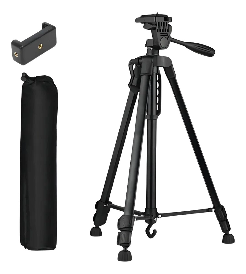 TRIPODE PROFESIONAL PARA CAMARA CON ADAPTADOR Y MORRAL DE TRANSPORTE - 1