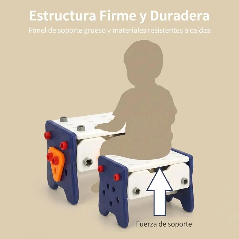 KIT DE HERRAMIENTAS DE MADERA PARA MANUALIDADES INFANTILES - 7