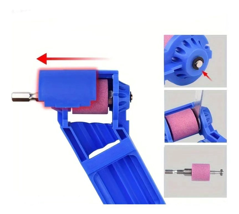 GUIA PARA AFILAR BROCAS CON PIEDRA DE ESMERIL PARA TALADRO PORTATIL - 5