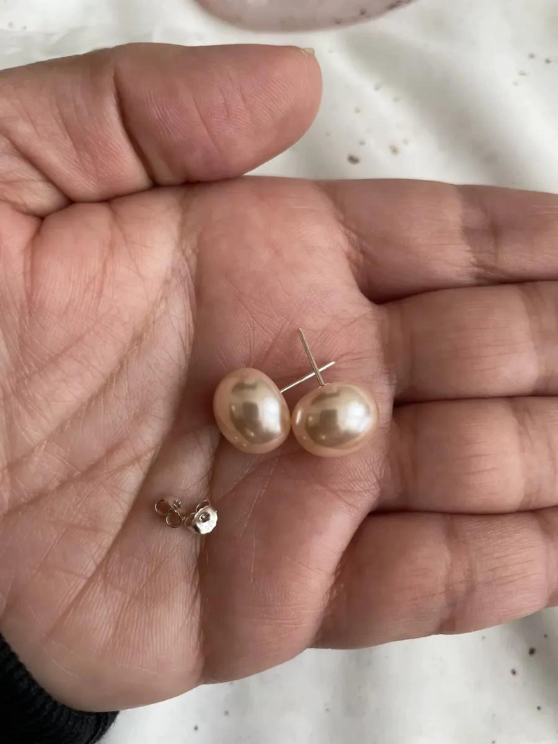 AROS DE PLATA 925 CON PERLA SINTE TICA EN DIFERENTES DIAMETROS - 5