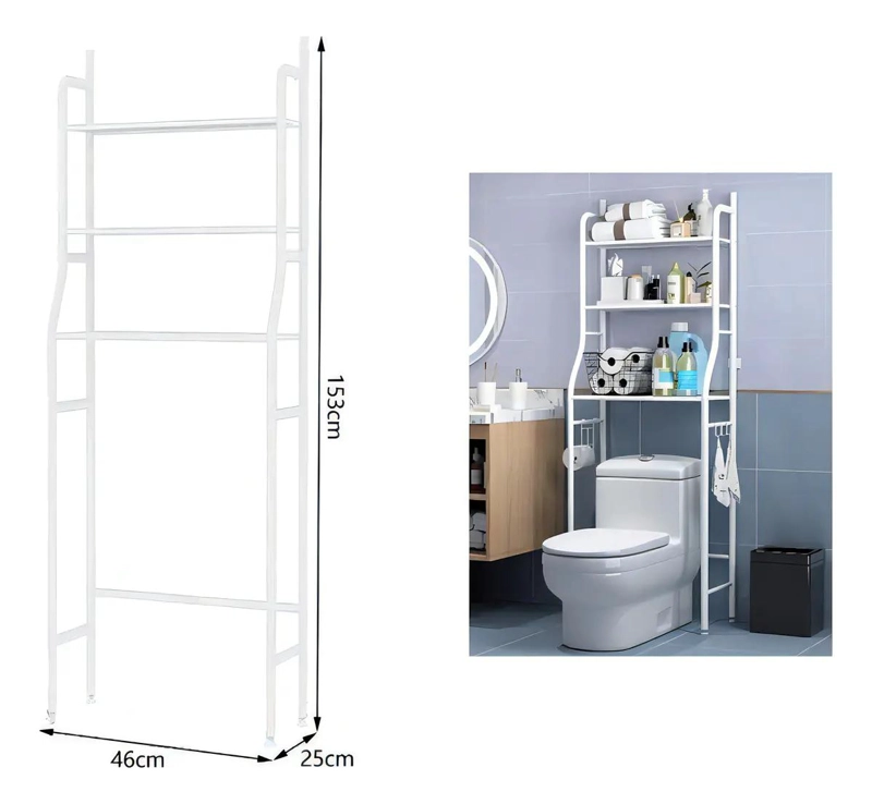 ORGANIZADOR DE DUCHA DE 3 NIVELES CON DISEÑO MODERNO - 3