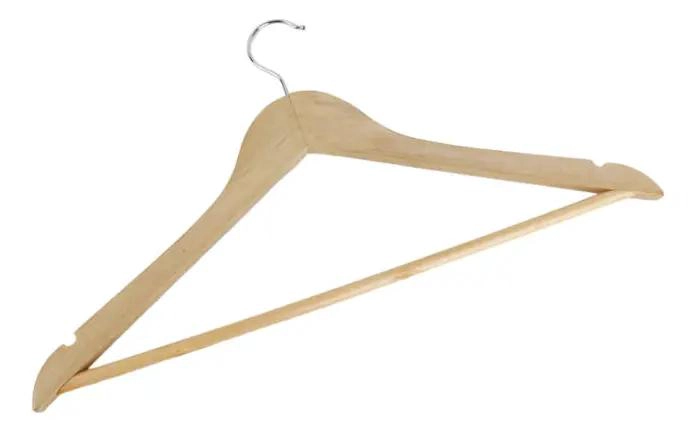 COLGADOR DE ROPA BEIGE 44X23 CM PARA ORGANIZACION - 2