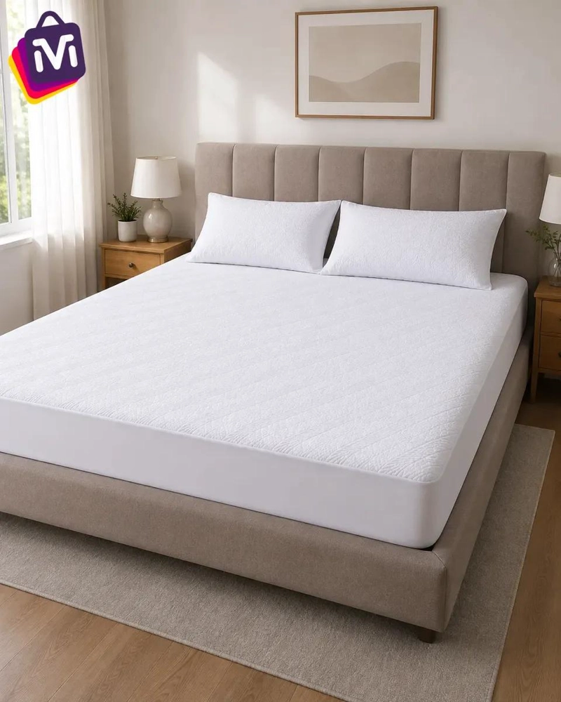 PROTECTOR DE COLCHON IMPERMEABLE Y SUAVE PARA HOGAR - 4