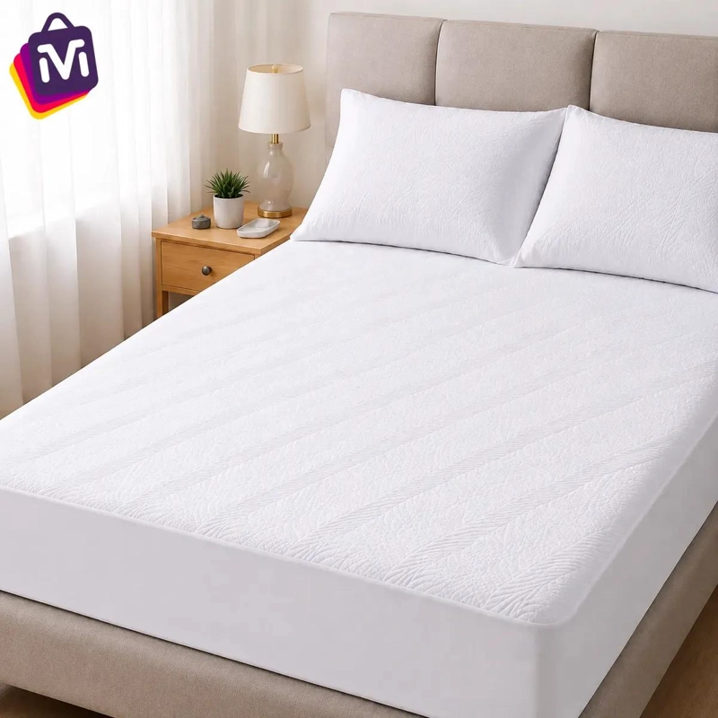 PROTECTOR DE COLCHON IMPERMEABLE Y SUAVE PARA HOGAR - 7