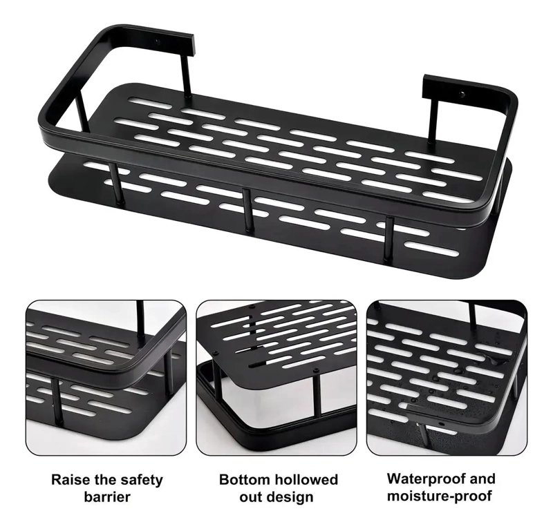 SET DE 2 ORGANIZADORES DE DUCHA ADHESIVOS PARA BAÑO - 2