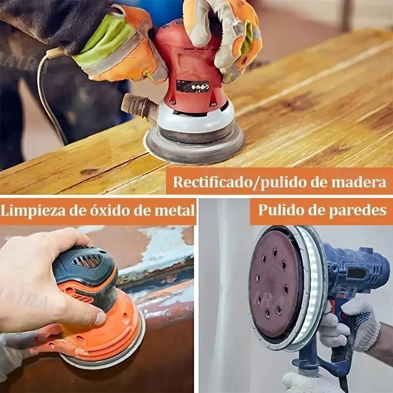 LIJAS VELCRO REDONDAS 180MM GRANO 40 PACK 50 UNIDADES - 3