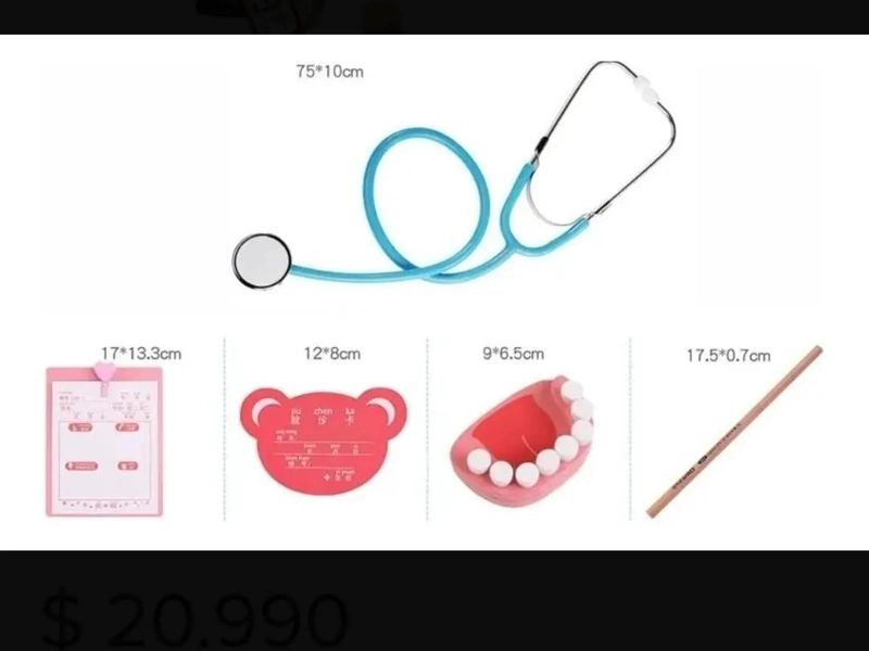 SET DE JUEGO DE ROLES ME DICO Y DENTISTA DE MADERA - 4