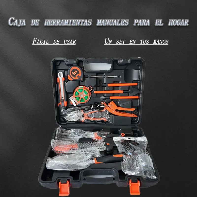 SET DE 14 HERRAMIENTAS DE JARDIN EN MALETIN - 3