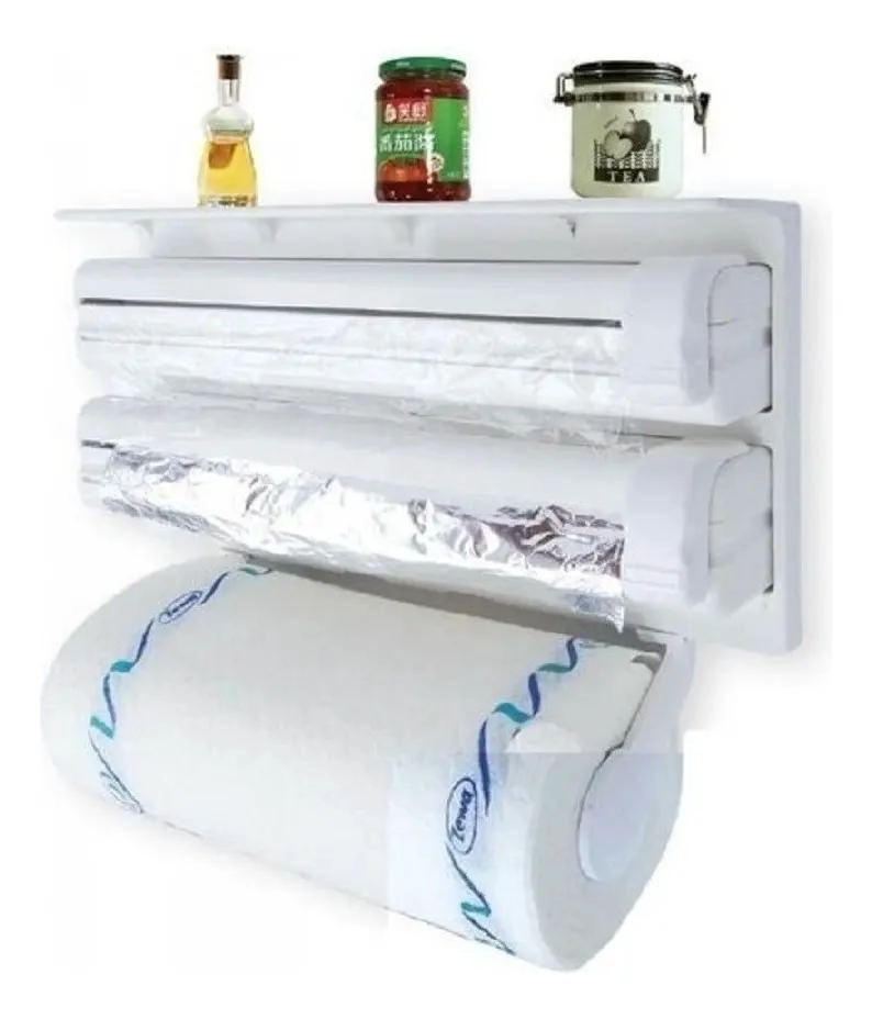DISPENSADOR TRIPLE EMPOTRABLE PARA PAPEL DE COCINA - 1