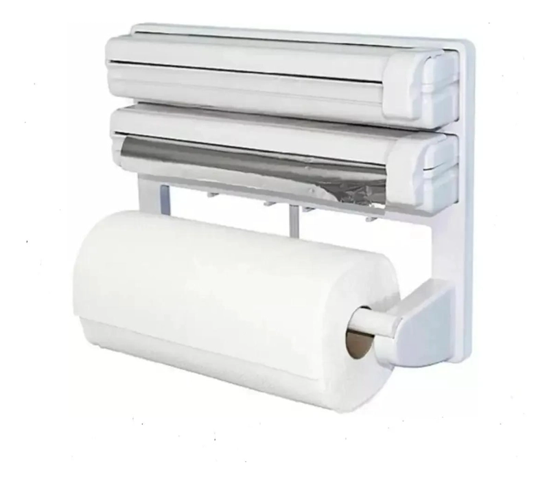 DISPENSADOR TRIPLE PARA ROLLO DE TOALLA DE COCINA - 3