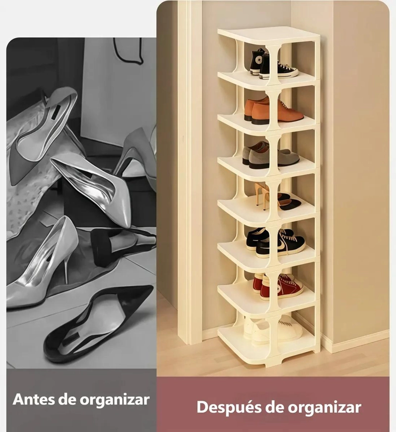 ZAPATERO ORGANIZADOR DE 6 ESTANTES PARA CALZADO - 5