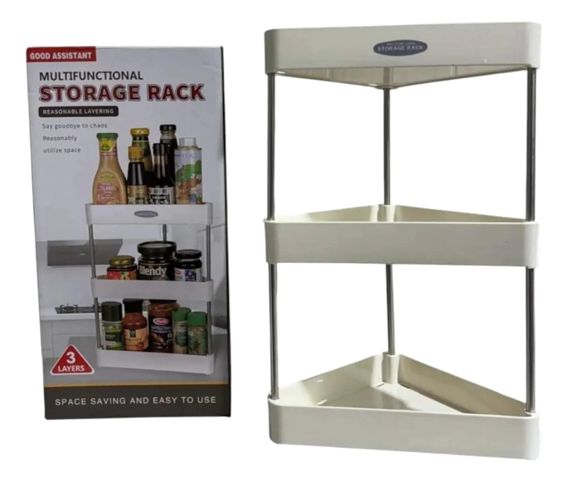 ESTANTE ORGANIZADOR TRIANGULAR MULTIUSO PARA COCINA - 1