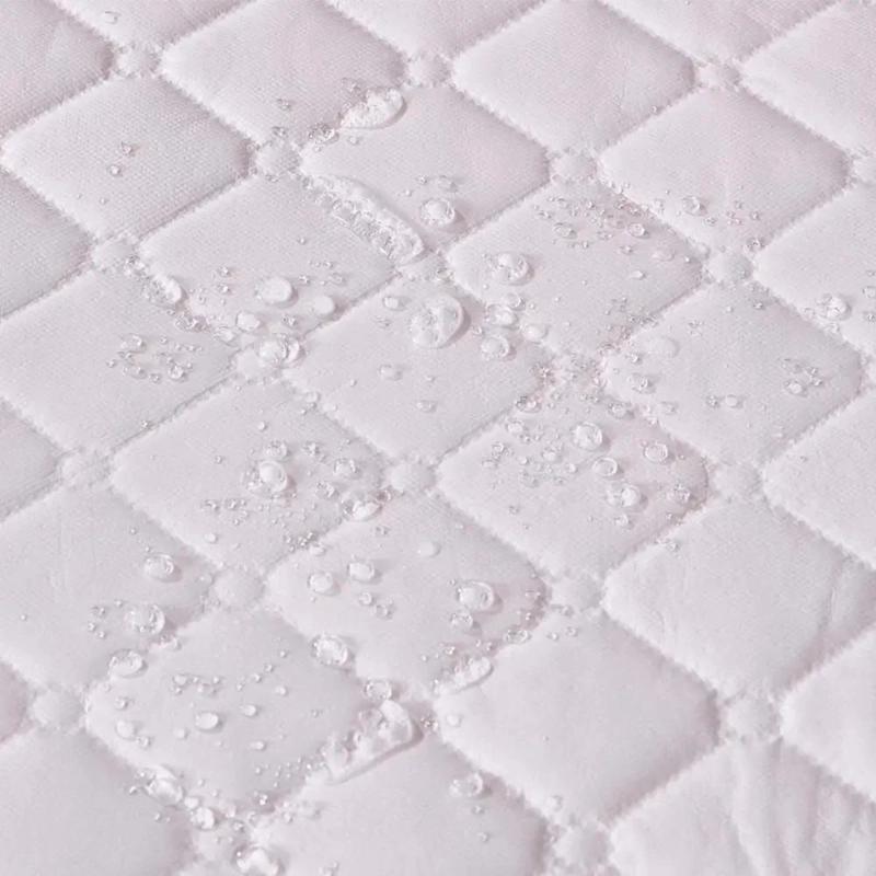 CUBRECOLCHON IMPERMEABLE BLANCO PARA 1 PLAZA - 2