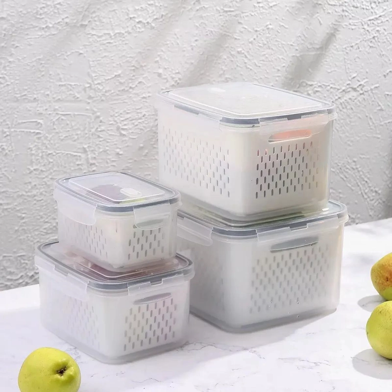 SET DE 4 CONTENEDORES ORGANIZADORES PARA REFRIGERADOR - 3