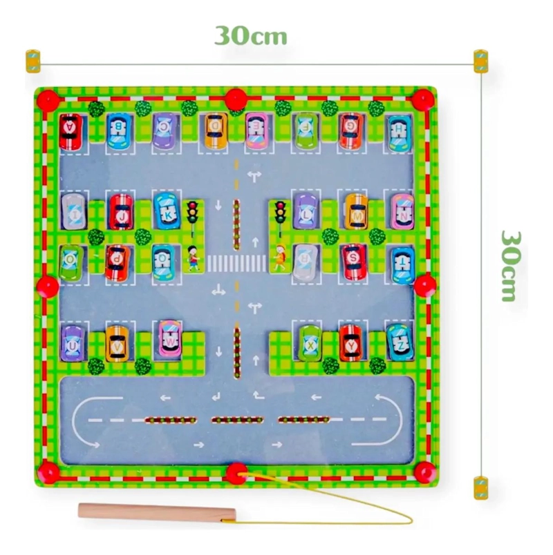 JUEGO EDUCATIVO MAGNE TICO DE LABERINTO PARA APRENDER EL ALFABETO - 2