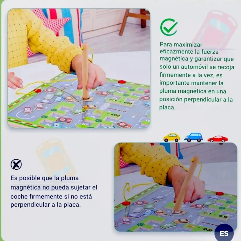 JUEGO EDUCATIVO MAGNE TICO DE LABERINTO PARA APRENDER EL ALFABETO - 3