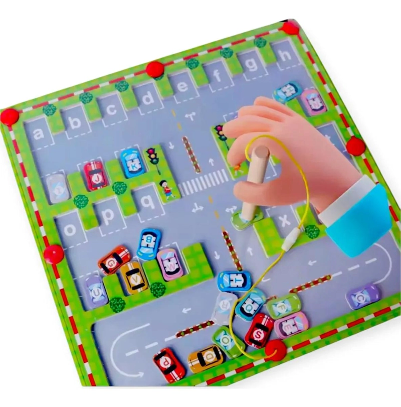 JUEGO EDUCATIVO MAGNE TICO DE LABERINTO PARA APRENDER EL ALFABETO - 8