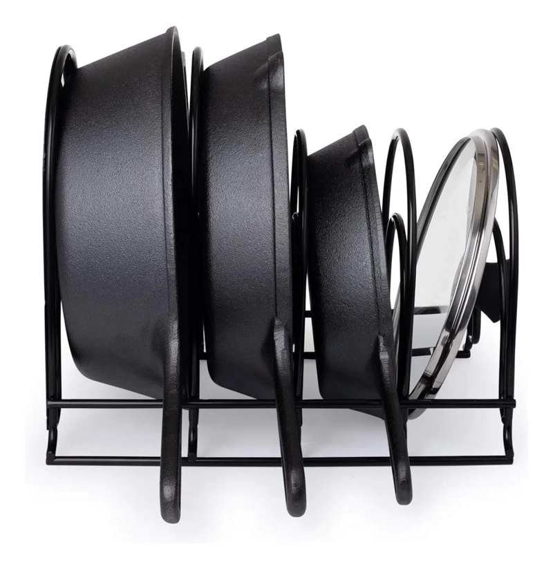 ORGANIZADOR METALICO DE SARTENES Y TAPAS PARA COCINA - 1
