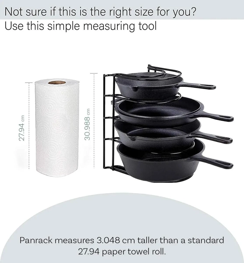 ORGANIZADOR METALICO DE SARTENES Y TAPAS PARA COCINA - 3