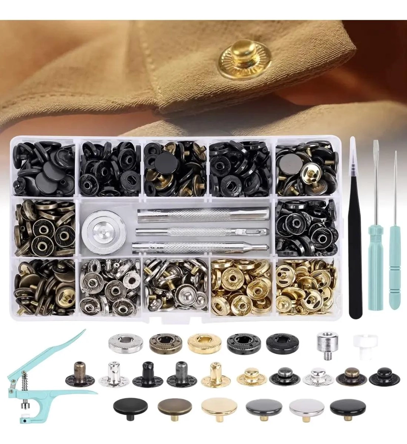 KIT DE REMACHADORA CON 120 BROCHES DE METAL EN 6 COLORES - 10