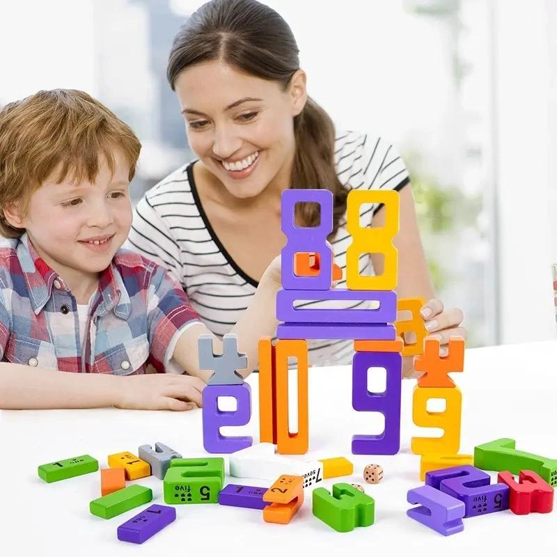 JUGUETE EDUCATIVO DE NUMEROS DE MADERA PARA NIÑOS - 1