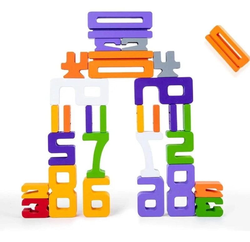 JUGUETE EDUCATIVO DE NUMEROS DE MADERA PARA NIÑOS - 2