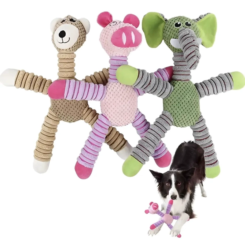 JUGUETE DE PELUCHE INTERACTIVO PARA MASCOTAS PACK DE 3 - 1