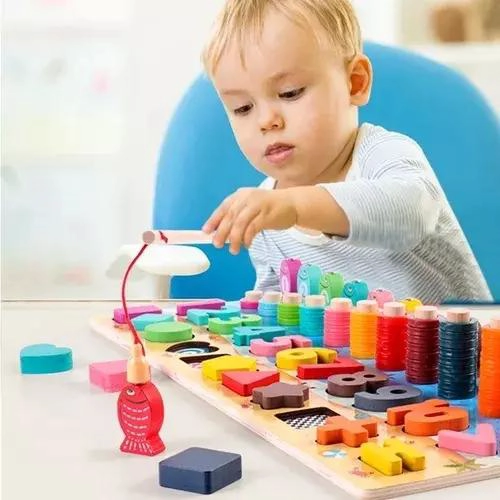 TABLERO EDUCATIVO DE MADERA PARA APRENDIZAJE MATEMATICO - 7
