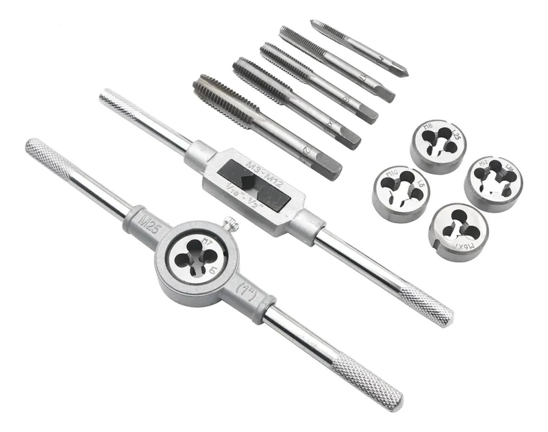 SET DE TERRAJAS MACHO Y HEMBRA 12 PIEZAS PARA BRICOLAJE - 8