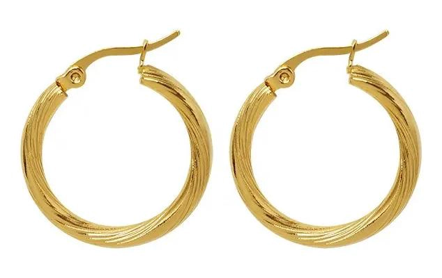 AROS DE BAÑO EN ORO AMARILLO 18K DISEÑO EXCLUSIVO - 1