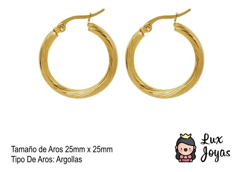 AROS DE BAÑO EN ORO AMARILLO 18K DISEÑO EXCLUSIVO - 4