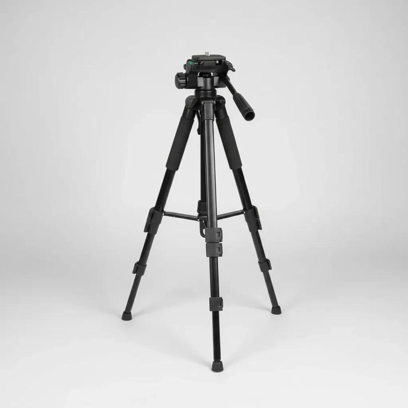 TRIPODE DE ALUMINIO PROFESIONAL 1.7 MTS PARA CAMARA Y CELULAR - 1