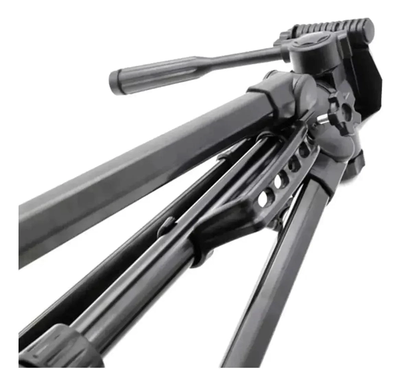 TRIPODE DE ALUMINIO PROFESIONAL 1.7 MTS PARA CAMARA Y CELULAR - 7