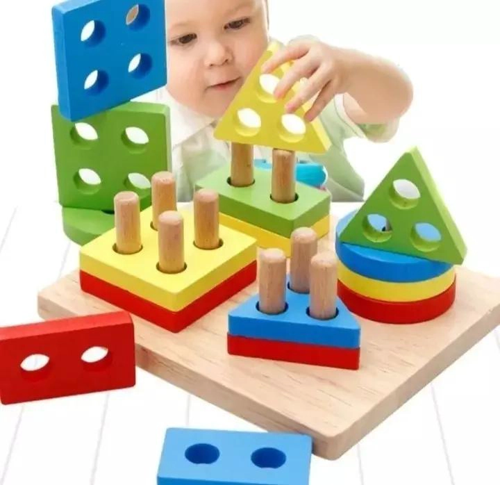 PACK DE JUEGOS DE MADERA PARA DESARROLLO INFANTIL - 8