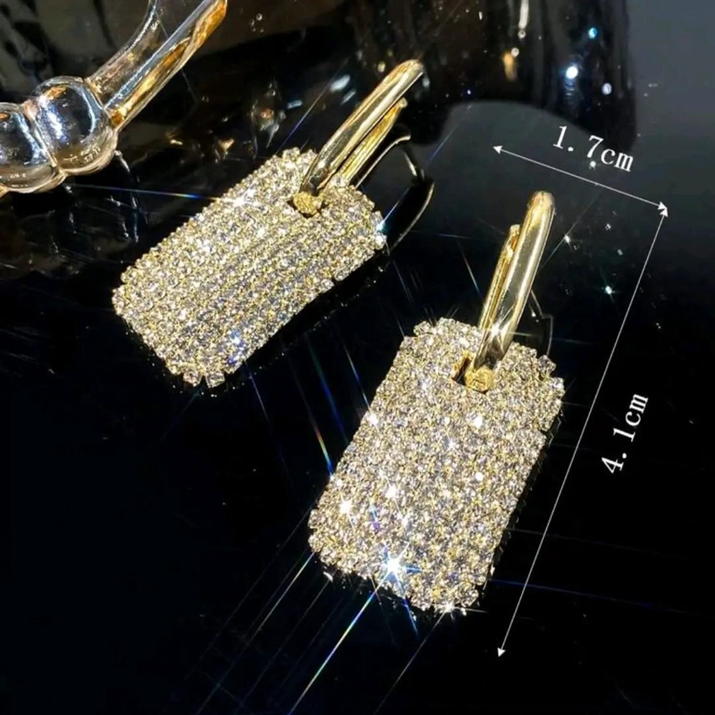 AROS LARGOS ELEGANTES CON CIRCONES EN BAÑO DE ORO 18K - 3