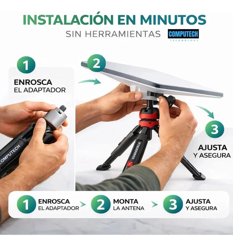 TRIPODE AJUSTABLE PREMIUM PARA STARLINK MINI CON ESTACAS DE ANCLAJE - 3