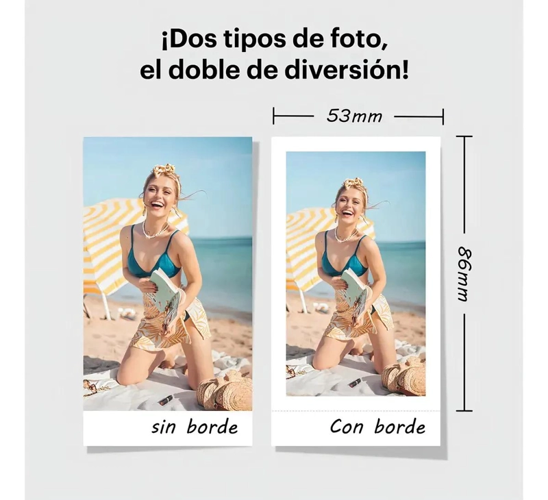 CARTUCHO FOTOGRAFICO COMPATIBLE PARA IMPRESORAS MINI 2 Y SHOT 2 - 3
