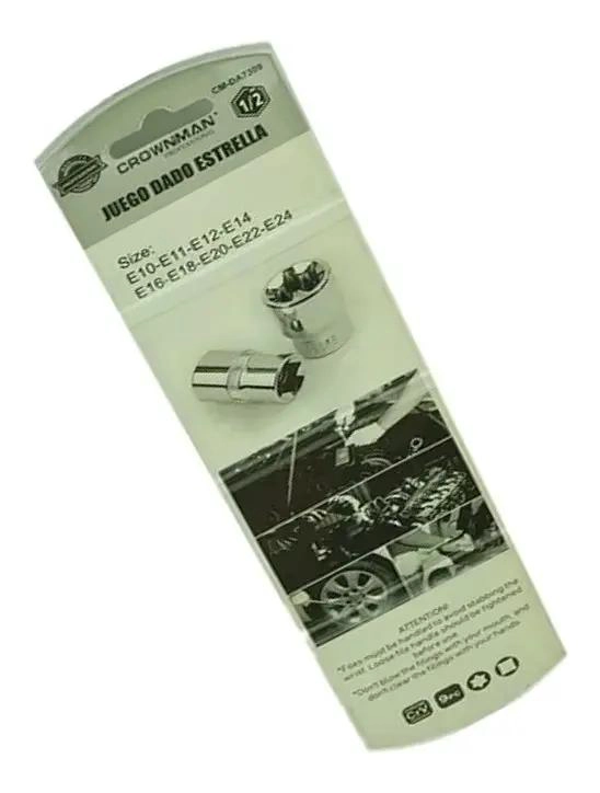 JUEGO DE DADOS TORX ESTRELLA HEMBRA 9 PIEZAS - 1