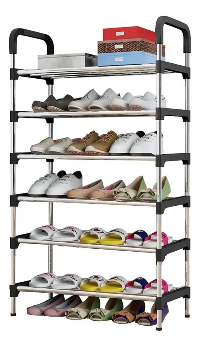 ZAPATERO ARMABLE MODULAR DE 6 NIVELES PARA ZAPATOS - 1