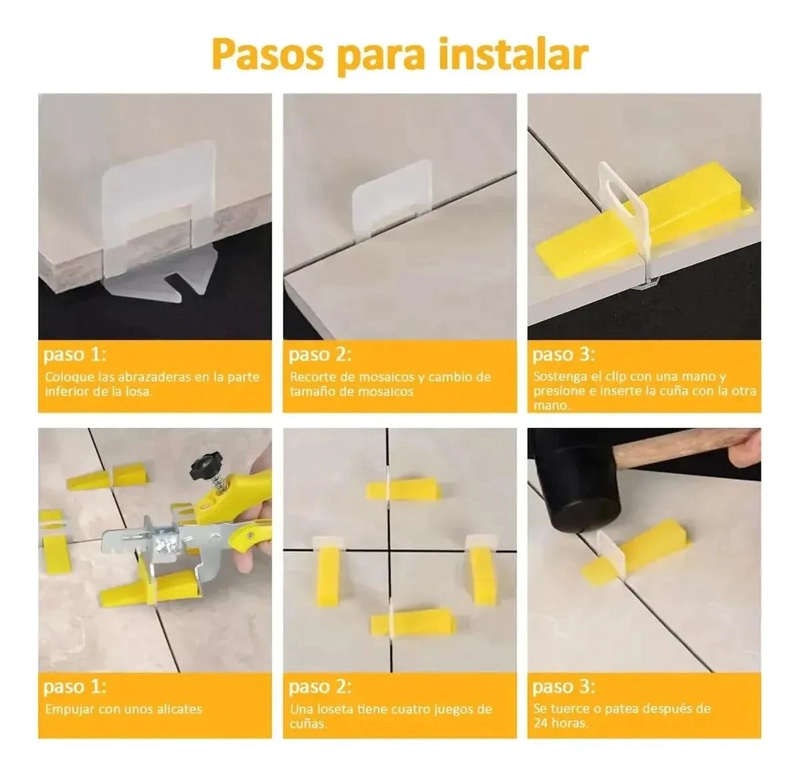 500 CLIPS SEPARADORES NIVELADORES PARA AZULEJOS DE CERAMICA 1,5MM - 3