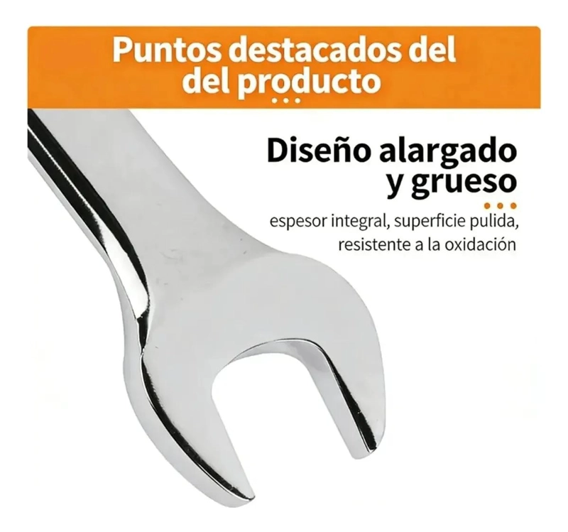 LLAVE PUNTA DE CORONA 24MM CROMADA - 6