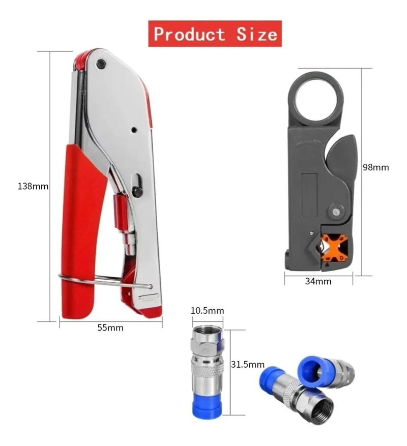 ALICATES PARA PRENSAR Y PELAR CABLES - 2